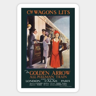 The Golden Arrow Vintage Poster 1925 Sticker